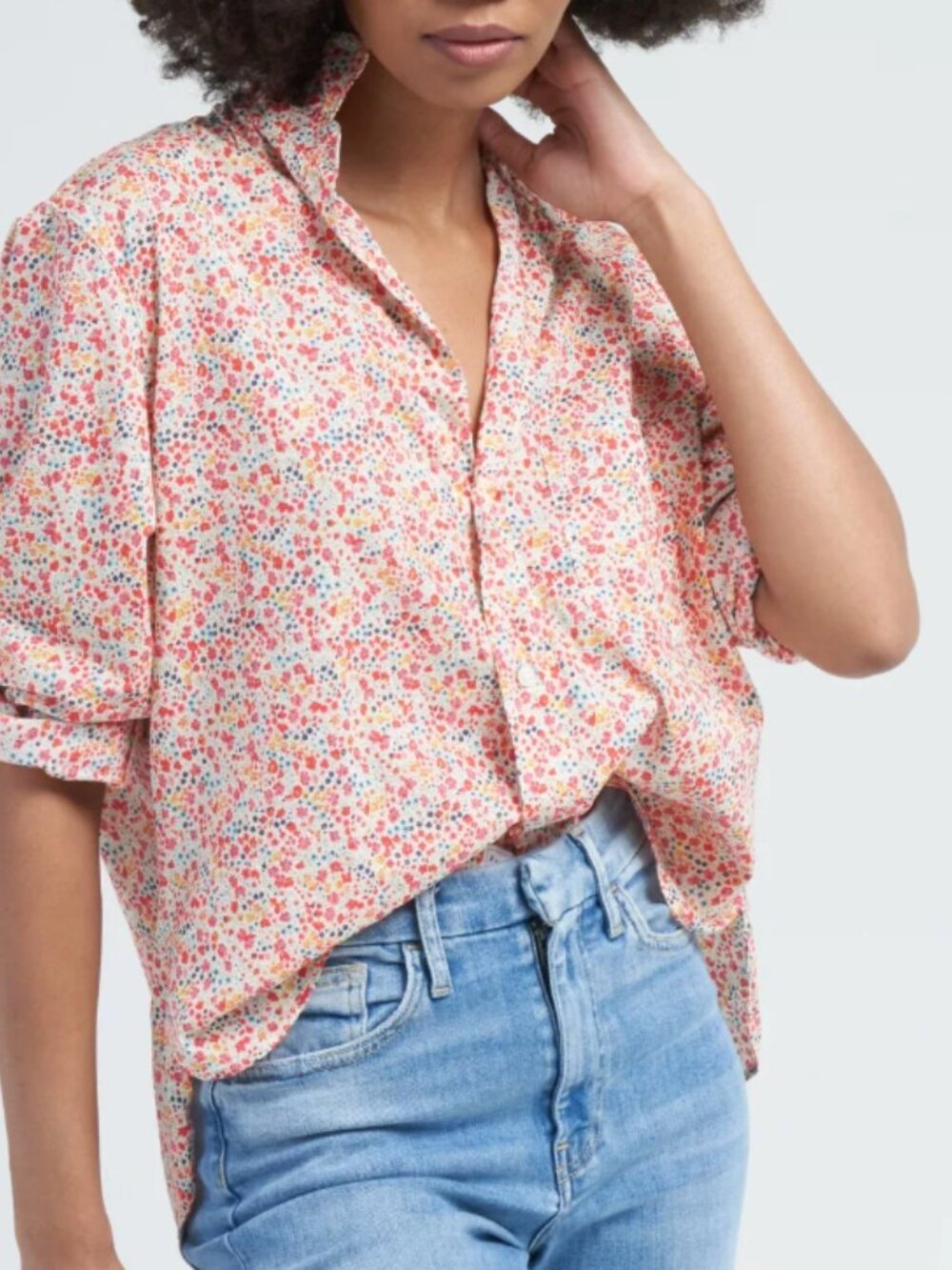 Floral Silvio Button Up | Frank & Eileen | Sz S